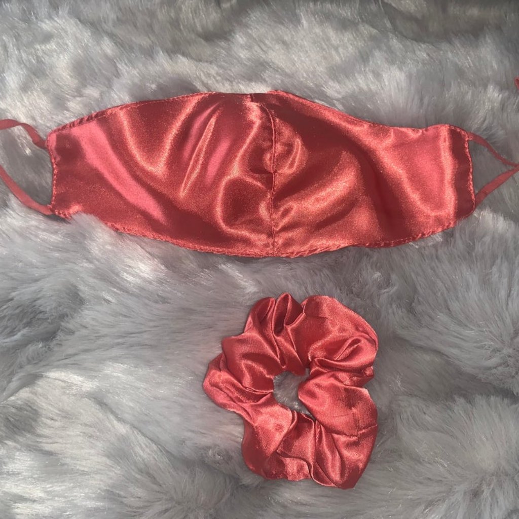 New Satin Face Mask  Scrunchie
